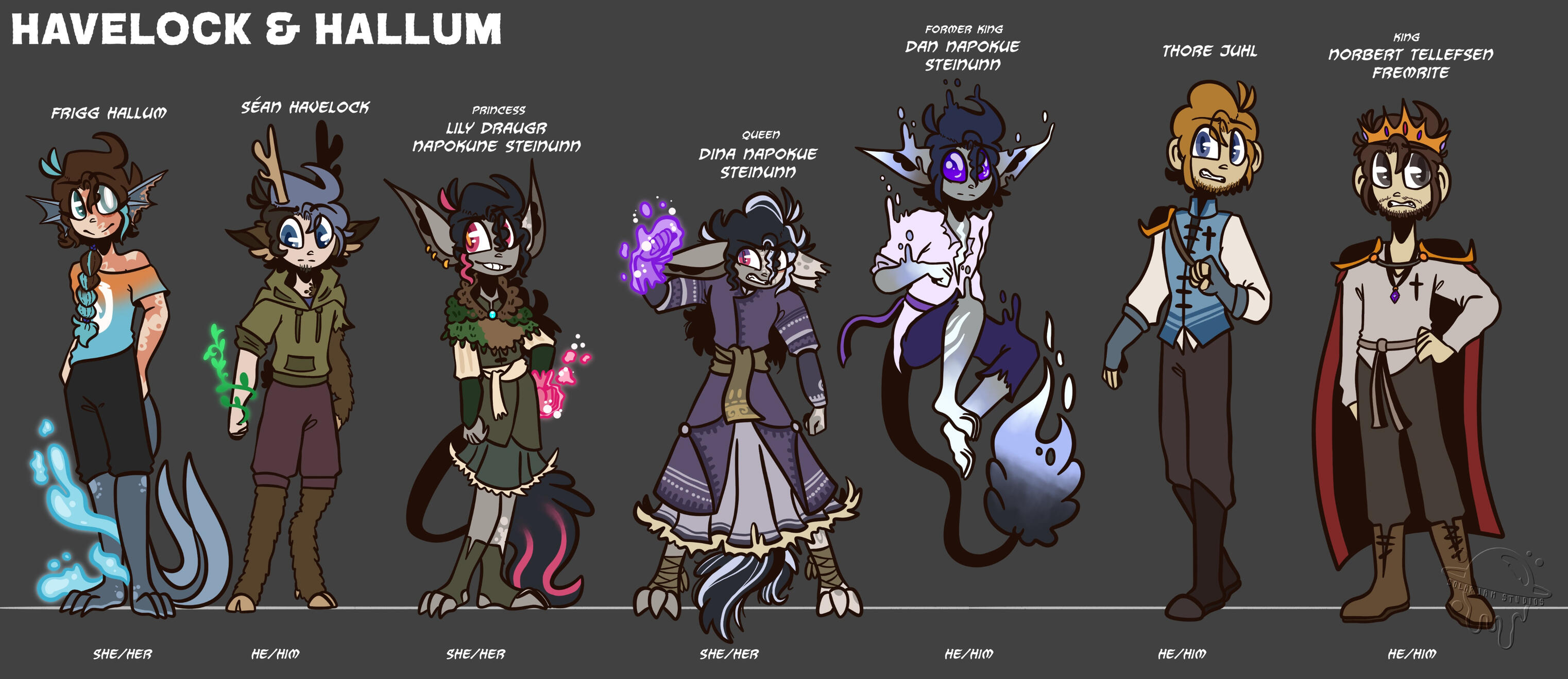 Havelock & Hallum Comic Cast Lineup