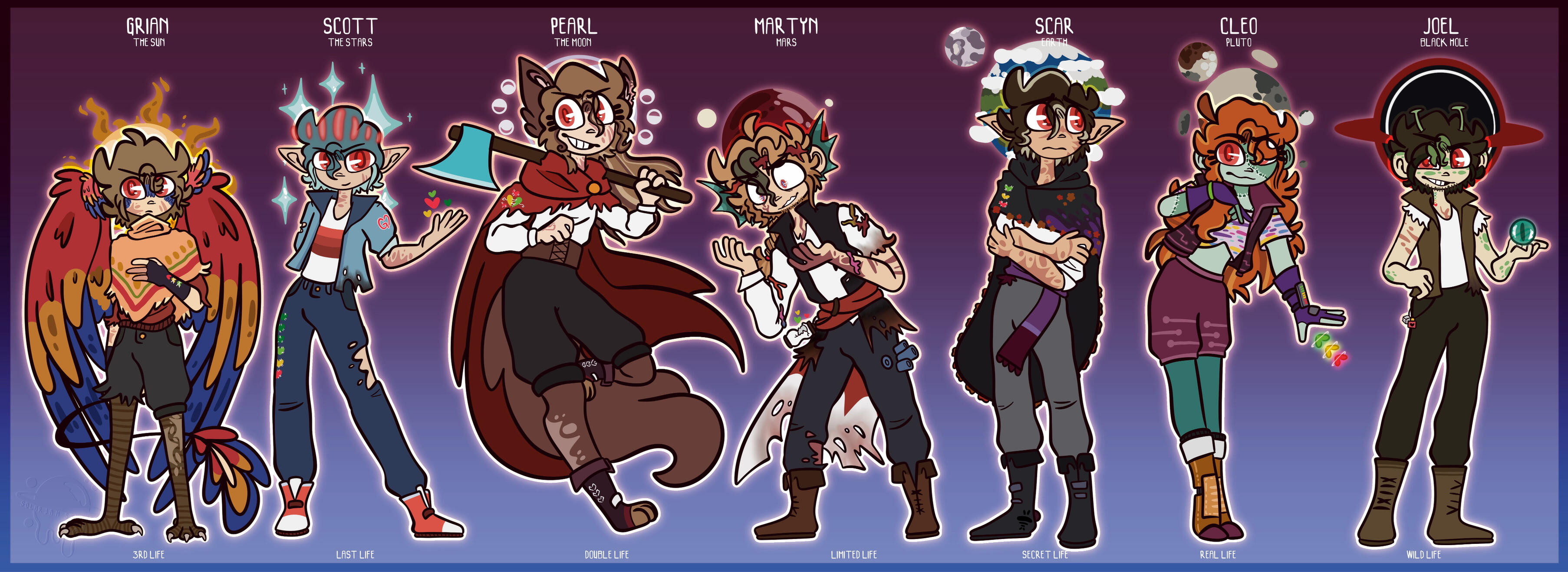 "Winners Lineup" (Redesign) - Life Series Fanart